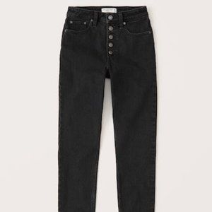 Black Abercrombie High Rise Jeans